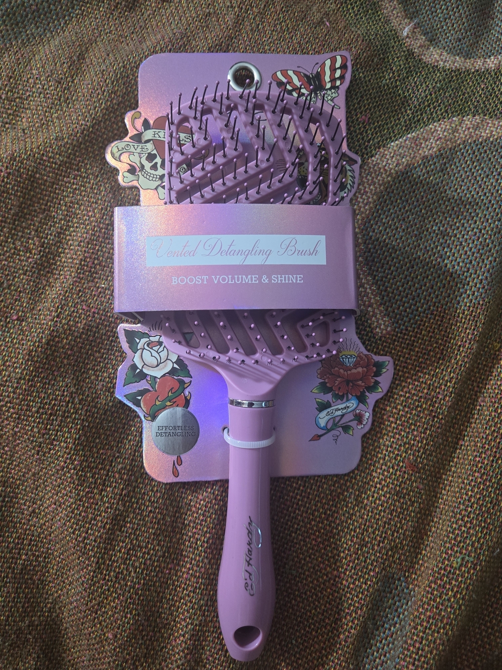 Ed Hardy Pink Detangling Brush